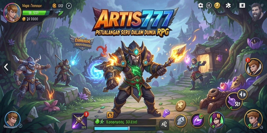 Tampilan gameplay seru dari ARTIS777 di dunia RPG.