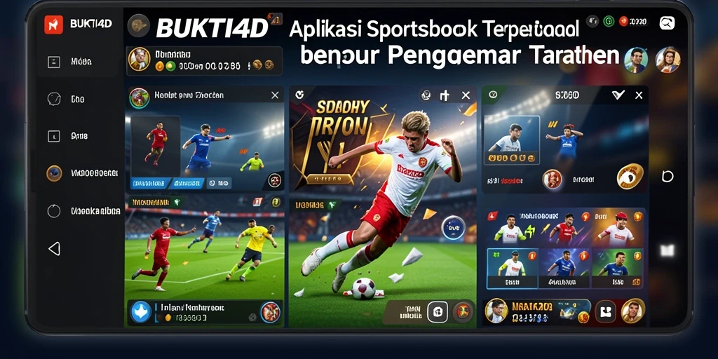 Tampilan utama BUKTI4D dengan fitur taruhan olahraga yang menarik.