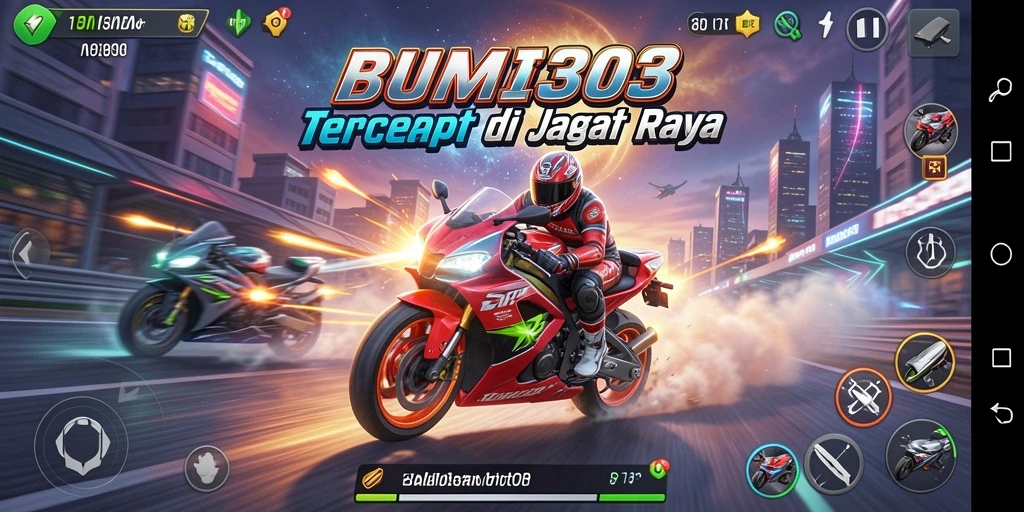 Tampilan menarik dari gameplay BUMI303 yang mendebarkan.
