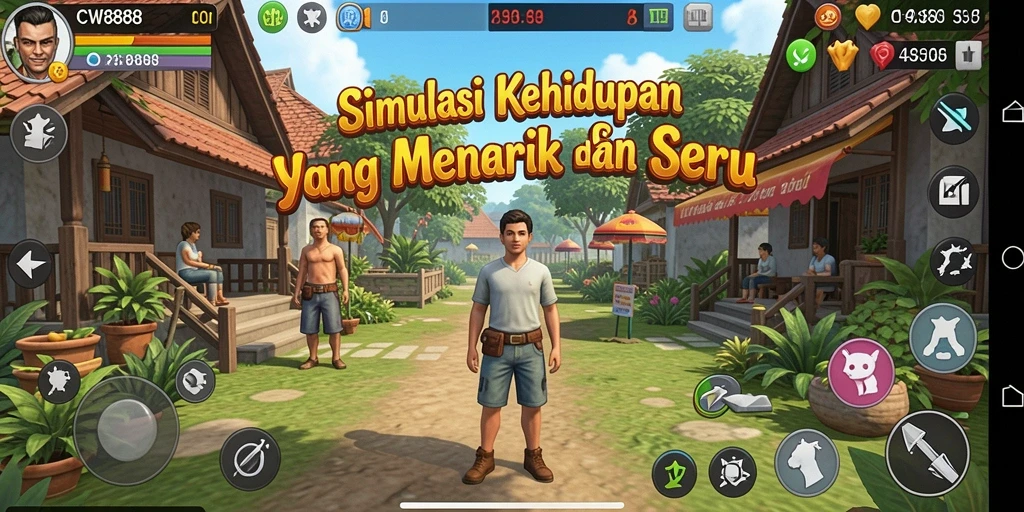 Tampilan gameplay CW8888 yang seru dan interaktif.