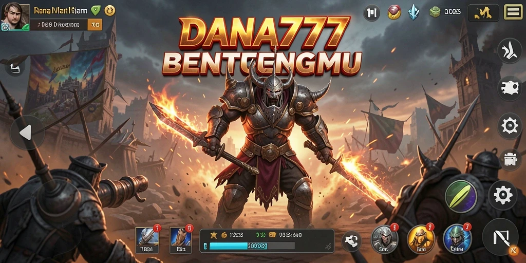 Screenshot DANA777 menampilkan aksi menegangkan dalam Tower Defense.