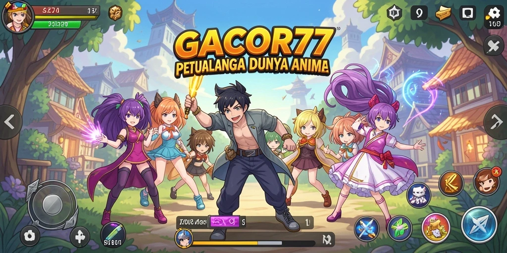Tampilan gameplay seru GACOR77 dengan karakter Anime yang menakjubkan.