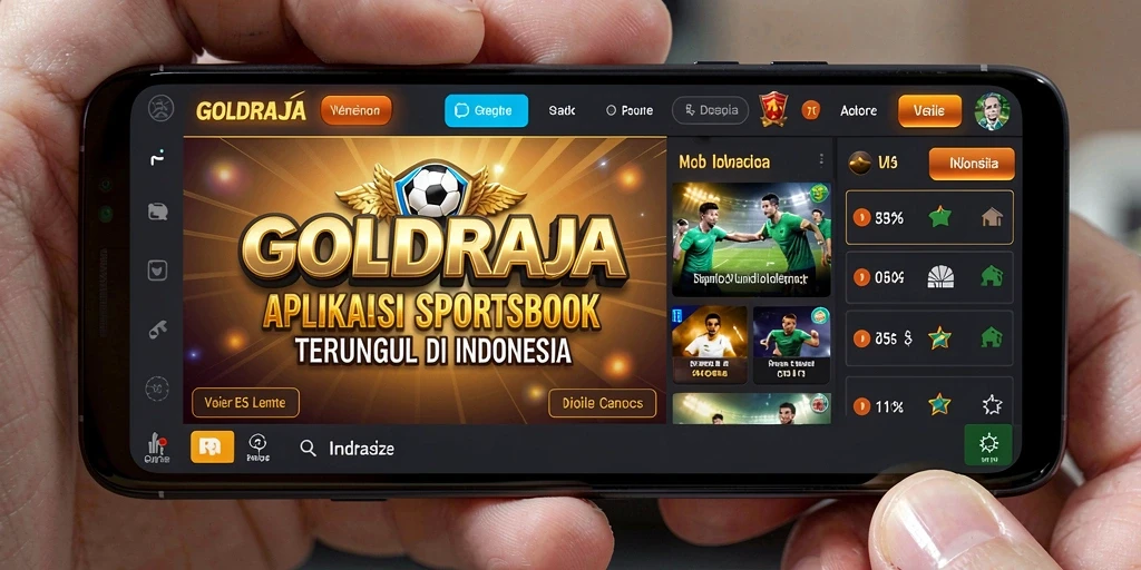 Tampilan menarik dari gameplay <strong>GOLDRAJA</strong> yang menunjukkan taruhan olahraga langsung.
