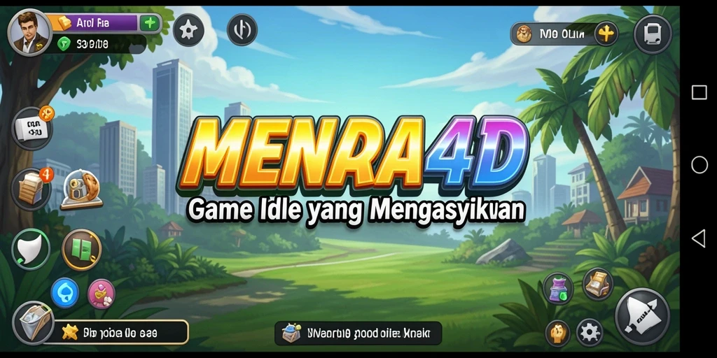 Tampilan gameplay MENARA4D yang menawan dan strategis.
