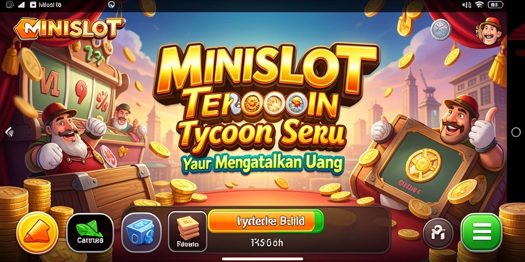 Tampilan layar permainan <strong>MINISLOT</strong> dengan antarmuka kasino yang menarik.