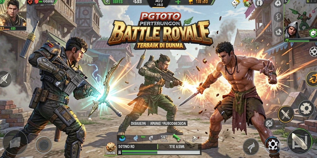 Gameplay PGTOTO menunjukkan aksi pertarungan yang mendebarkan.