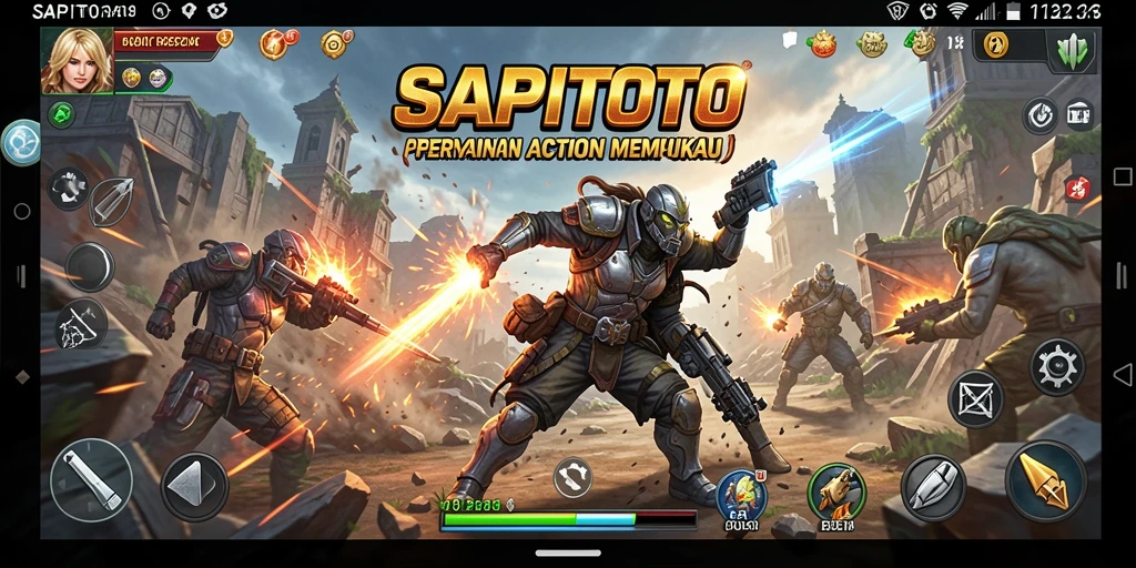 Tampilan gameplay seru dari SAPITOTO dengan aksi mendebarkan.