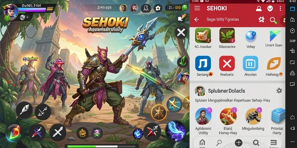 Tampilan antarmuka SEHOKI yang sederhana dan menarik.