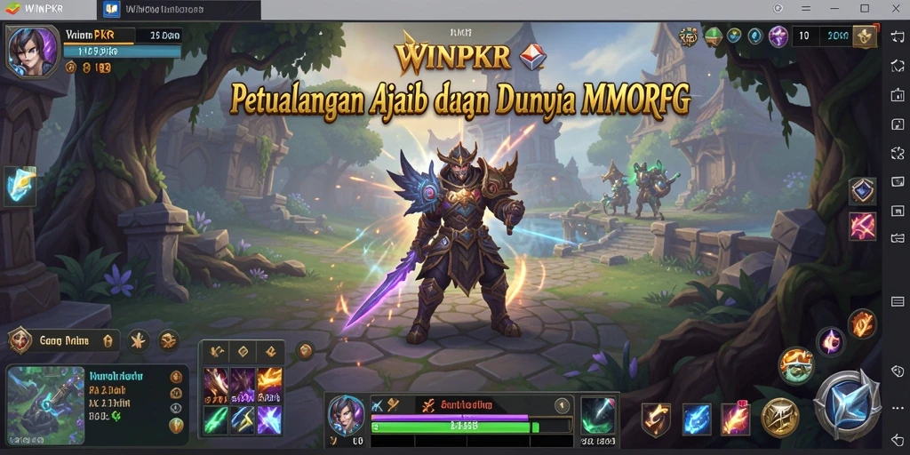 Tampilan gameplay WINPKR yang menawan di dunia MMORPG.